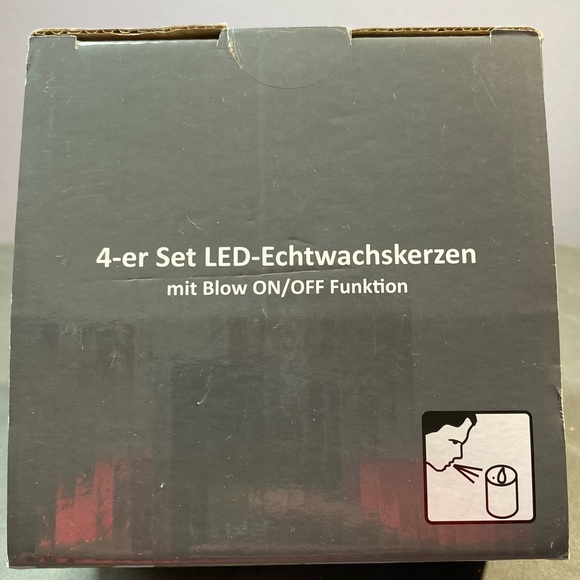 Echtwachskerzen 4-pc Real Wax LED Candles - Picture 5 of 8